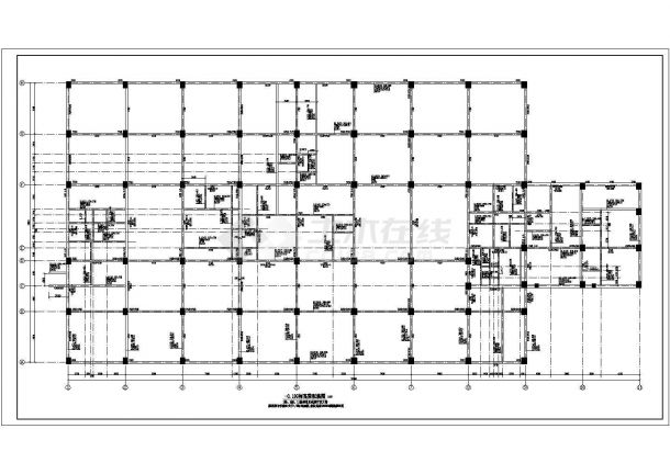 某地站楼混凝土框架结构设计全图纸-图二