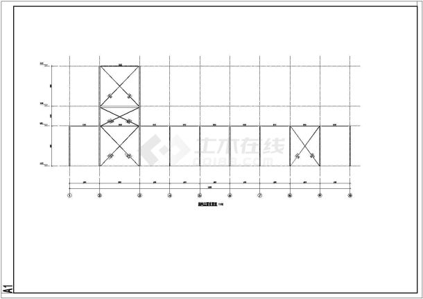 某城市柱脚预埋件建筑结构图（共6张）-图一