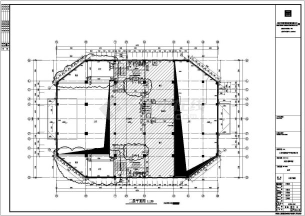 某小区三层会所建筑结构设计施工图-图二