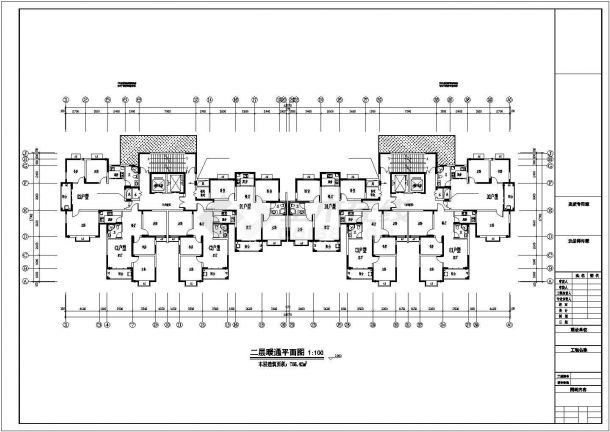 [安徽]208245㎡二十五层综合住宅小区强电系统施工图纸（含水暖）-图二