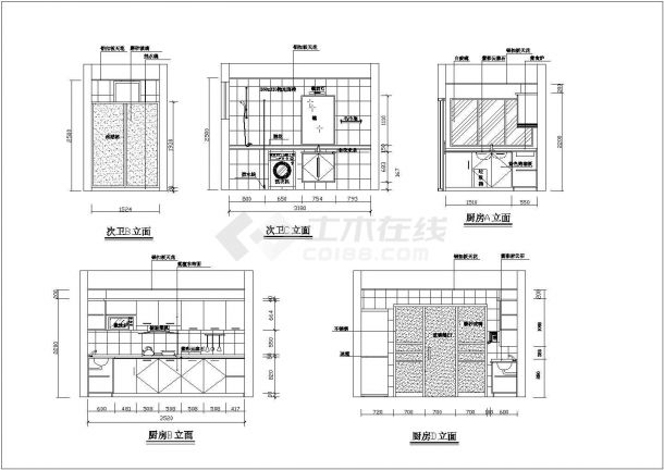 90平米家庭装饰室内装修设计图纸-图二