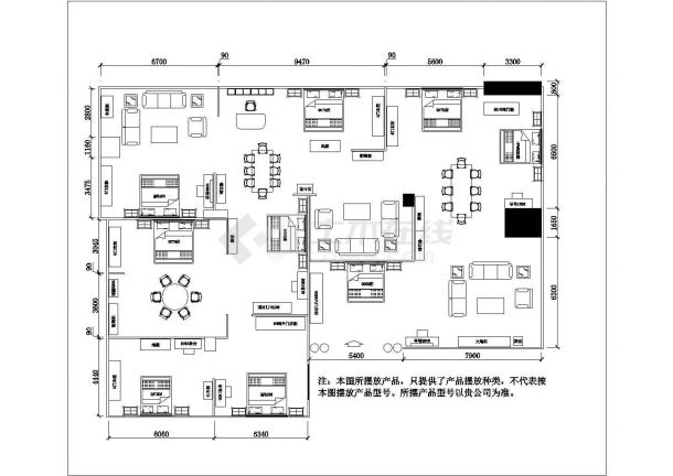 某欧式内部家装样板装修设计施工图-图一