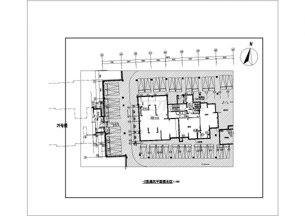 [山东]49063㎡大型地下车库通风及防排烟系统设计施工图-图一