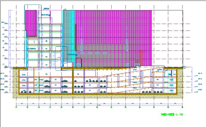 最新最全的幕墙设计cad_280米玻璃幕墙框架双塔办公楼方案施工图，含效果图_图1