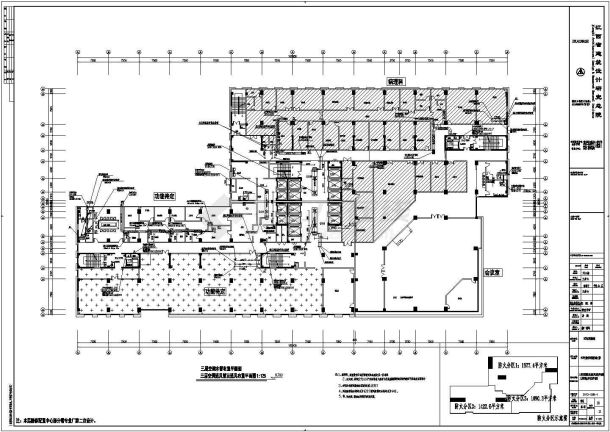 [江西]117955㎡二十五层住院楼空调通风级防排烟系统（人防设计，冷热源机房）-图一