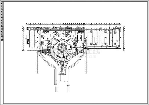 [北京]广场地下车库空调通风系统设计施工图-图一