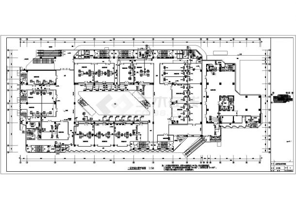 [福建]86390㎡二十四层大型火车站广场停车场空调通风与防排烟系统设计施工图（人防设计）-图二