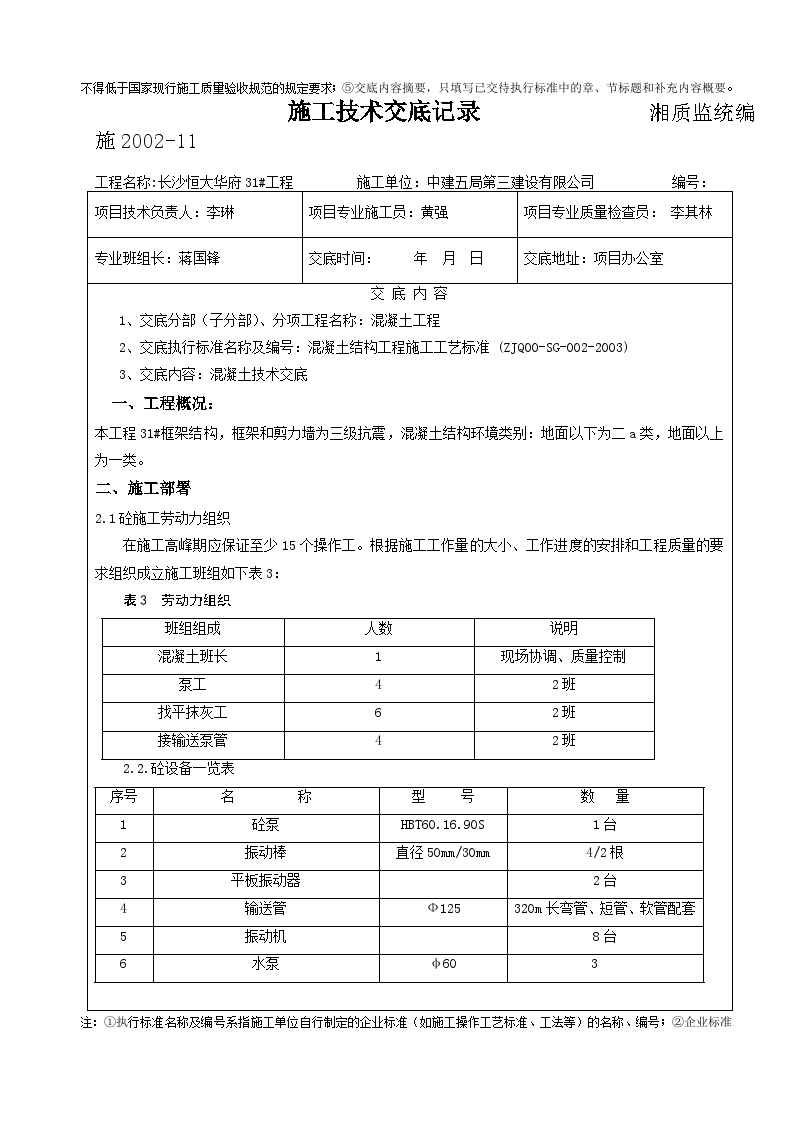 混凝土工程施工技术交底1.doc-图二