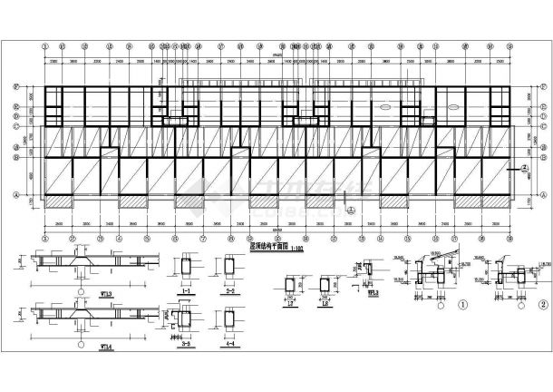福馨花园住宅楼全套结构方案设计图纸-图二