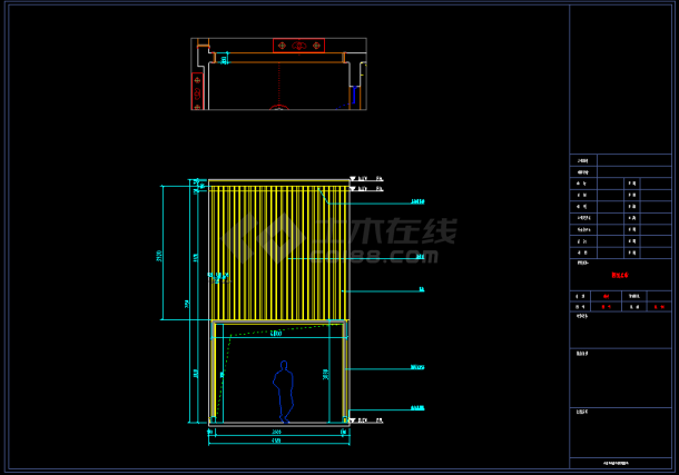 新中式风格两层别墅带地下室全套室内装修施工图cad图纸下载（含效果图）-图二