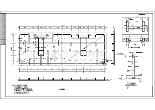 12层住宅楼建筑结构设计施工图纸-图一