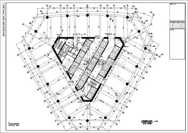 大型现代风格国际商业广场建筑设计施工图（多个地块）-图一