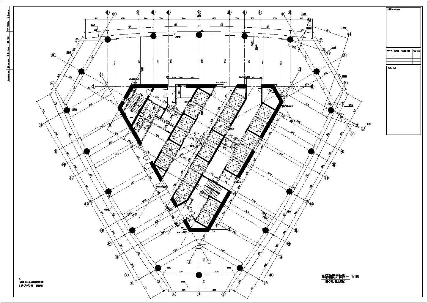 大型现代风格国际商业广场建筑设计施工图（多个地块）