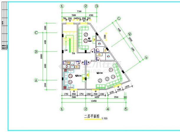 某地区宾馆酒店建筑设计方案图（共7张）-图二