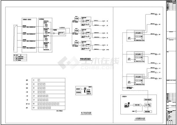 [浙江]20183㎡十五层档案馆弱电智能化系统施工图（甲级设计院）-图一