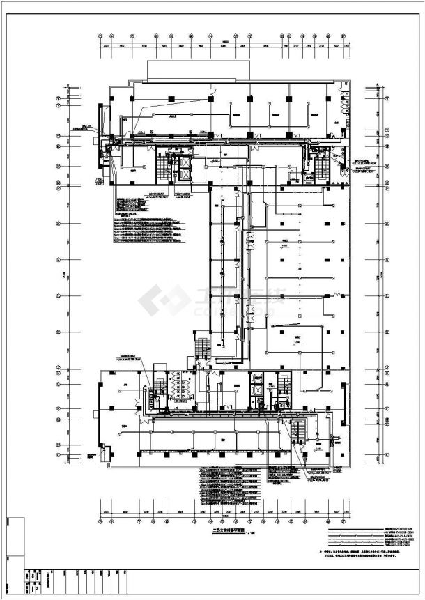 [浙江]某地上二十二层钢筋混凝土结构酒店电气图纸（含车库）-图二