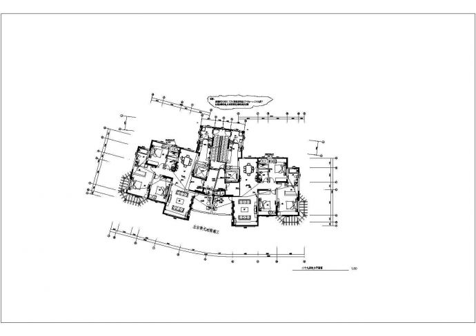 苏州某地上三十层住宅楼电气施工图纸（地下一层）_图1