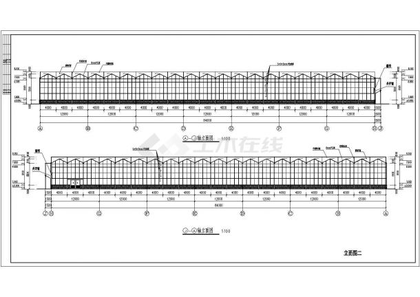 某北方智能温室建筑平面布置图-图二