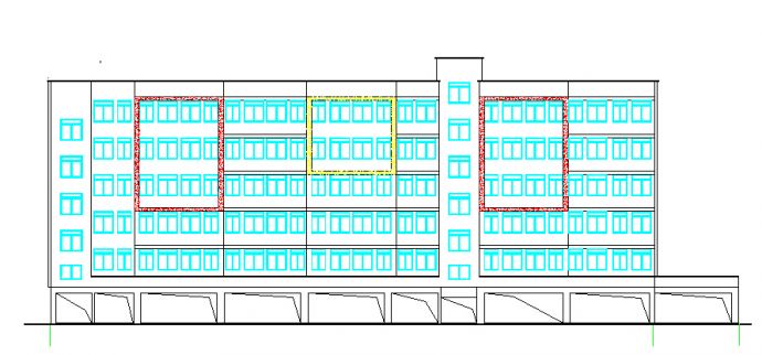 工业园区占地1112平底框结构宿舍楼建筑、结构全套施工图_图1