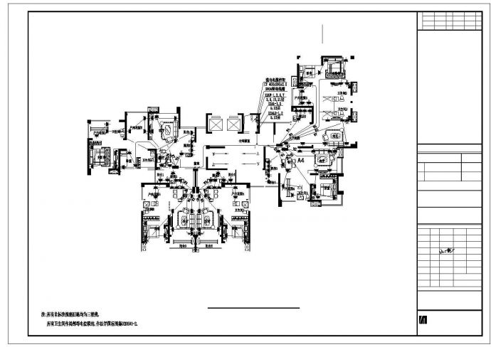 珠海某小区全套电气施工图纸（含车库，设备用房）_图1
