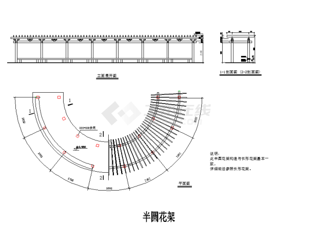 【海南】住宅小区园林工程全套施工图（共27张）-图一