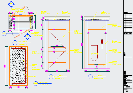 现代豪华酒店样板房室内设计CAD设计图-图二