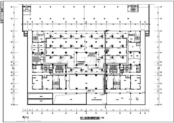 [山东]38800㎡二十层商住楼数码多联中央空调系统设计施工图(含新风机房)-图一