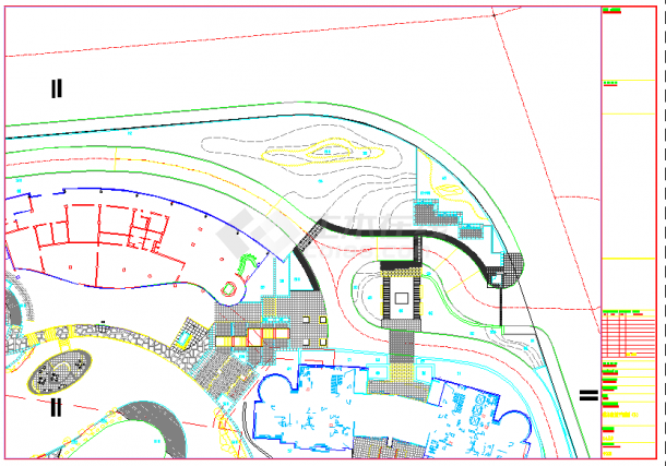 现代风格住宅小区景观工程全套施工图（共79张图）-图二