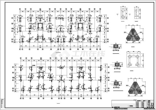 7度区9层剪力墙结构住宅楼结构施工图，共13张-图二