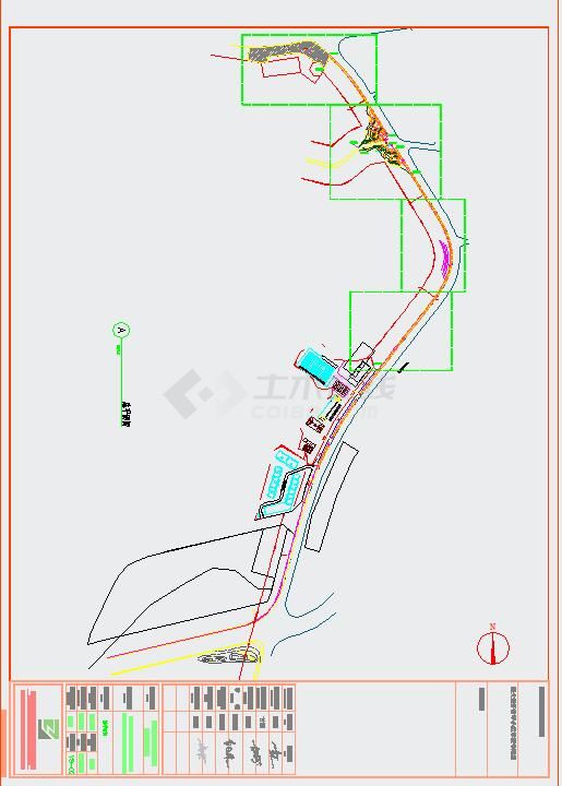 史上最完整道路旁绿化带施工设计cad方案图(包括井盖路灯等)-图一