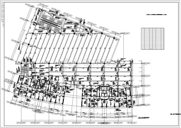 某框架结构办公楼建筑方案施工图纸-图二
