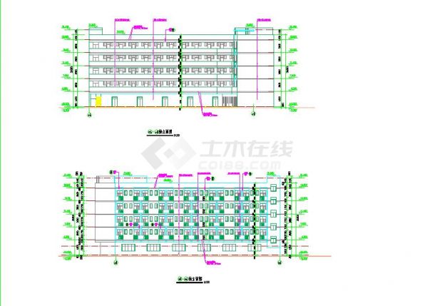 大学宿舍建筑设计全套施工图（共12张）-图一