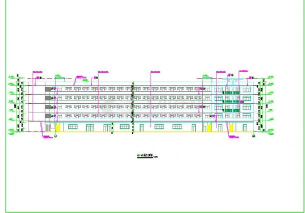 大学宿舍建筑设计全套施工图（共12张）-图二