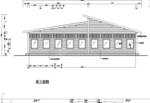 小型儿童木质活动室建筑设计图（共8张）-图二