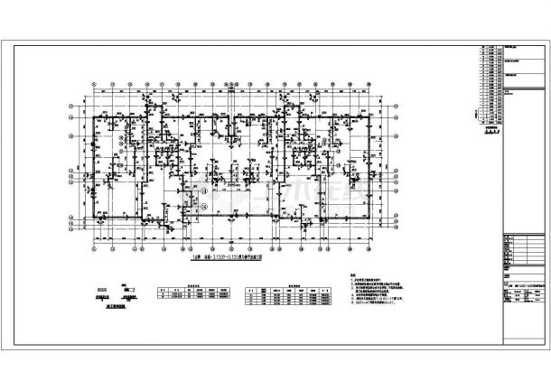 地上18+1层剪力墙结构办公楼结构设计施工图-图一