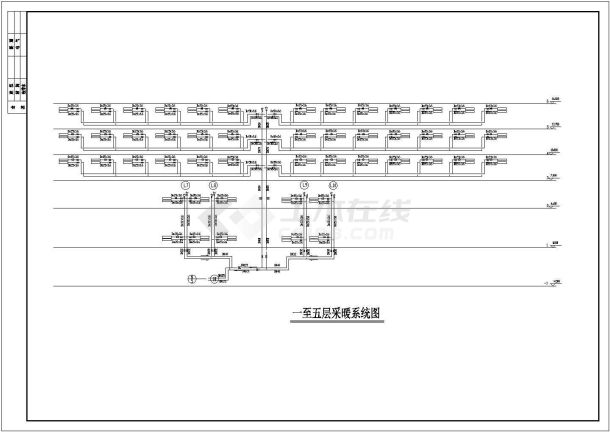 某地高层商业住宅楼采暖通风系统施工图（含设计说明）-图一