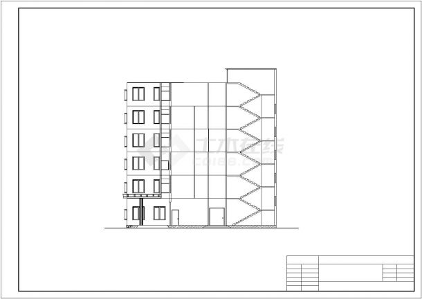某6050㎡六层框架医院综合楼毕业设计(含计算书、建筑结构设计图)-图二
