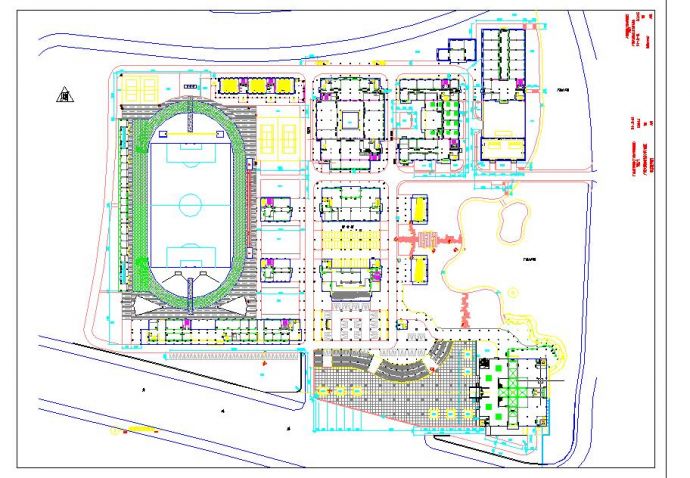 某地区美术学院教学区建筑设计规划图_图1