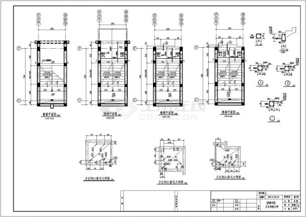 江苏某地上七层砌体结构住宅结构设计图（条形基础）-图一