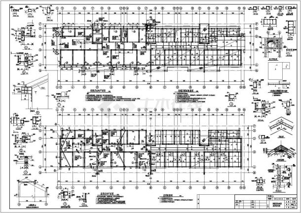江苏某地上七层砌体结构住宅结构设计图（条形基础）-图二