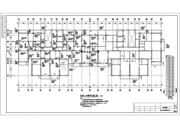 西北地区某二十四层剪力墙住宅结构设计图（8度抗震）-图一