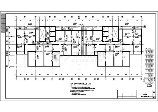 西北地区某二十四层剪力墙住宅结构设计图（8度抗震）-图二