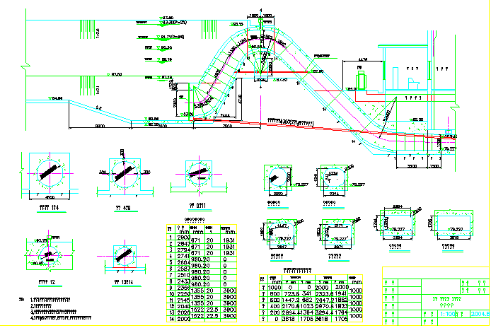 某地区低水头水电站虹吸管设计总图