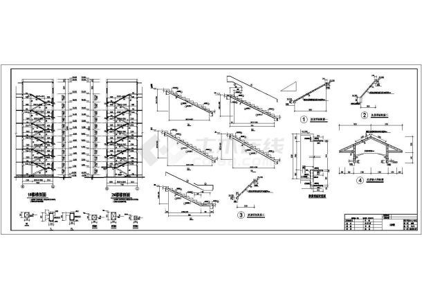 六层混合结构学生公寓施工图（含建施）-图二