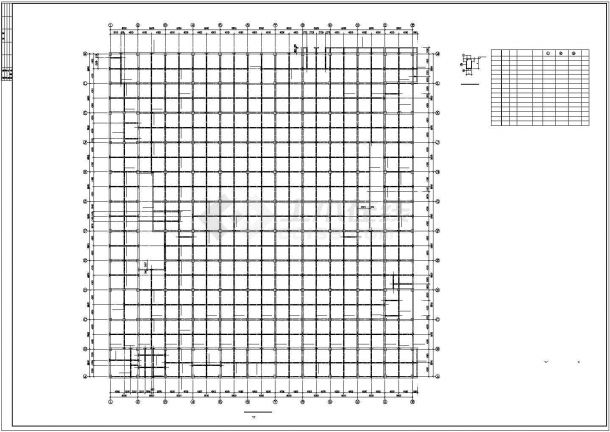 某多层框架结构大型商场结构设计图纸-图二