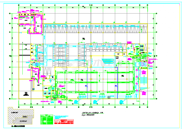 [成都]18172㎡五层购物商场中央空调系统设计施工图-图一
