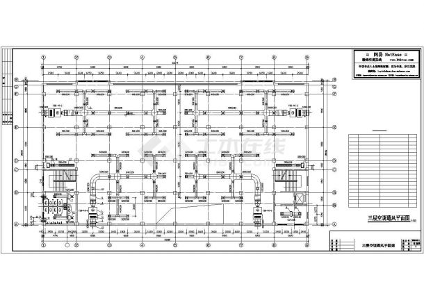 中型商场中心建筑中央空调工程系统设计施工图-图一