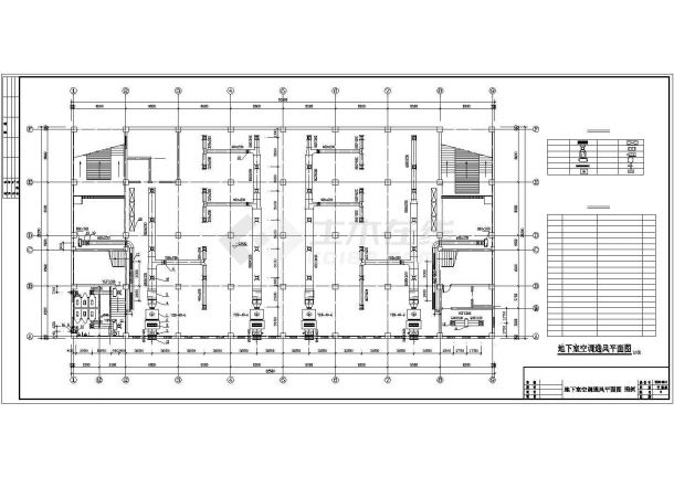中型商场中心建筑中央空调工程系统设计施工图-图二