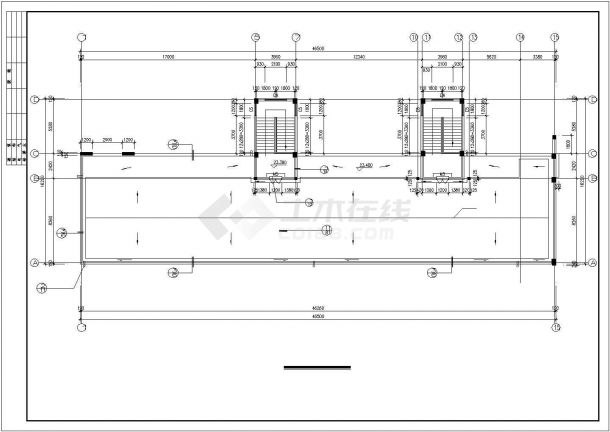 某全套教学楼建筑结构设计施工图纸-图二