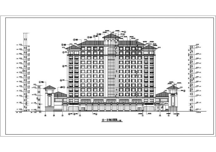某地13层高层星级商务酒店建筑设计施工图_图1
